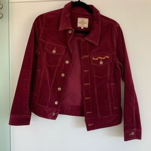 NWOT Arnhem Ginger Cord Jacket, Wine, 8